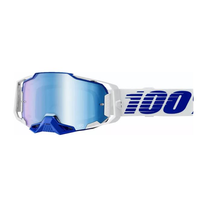 100% MX Goggles Armega Blue Blue Mirror
